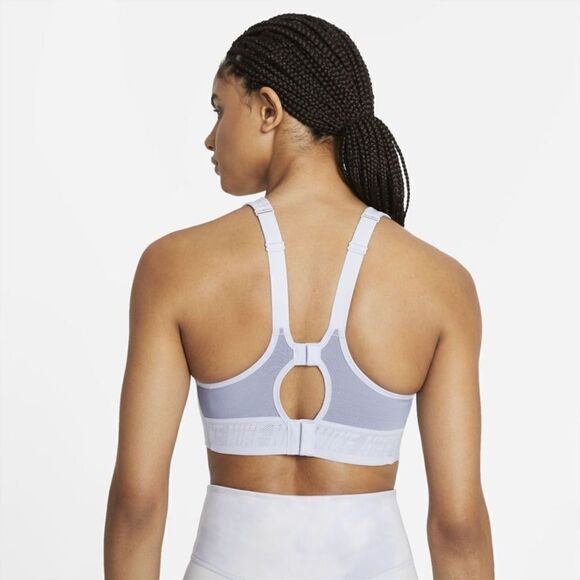 Nike Light Blue Alpha Ultrabreathe Bra High Support Sports Bra - Picture 2 of 9